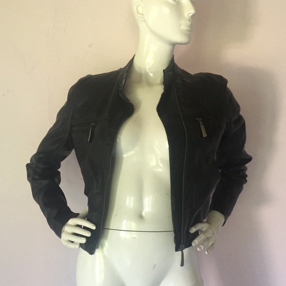 Jackets & Blazers - Black faux leather jacket